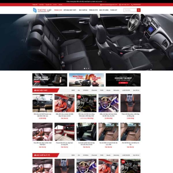 Theme WordPress bán phụ kiện ô tô 2