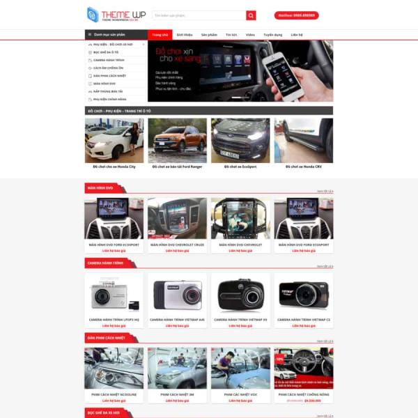 Theme WordPress bán phụ kiện ô tô