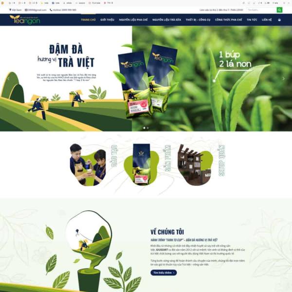Theme WordPress shop nguyên liệu trà sữa 2