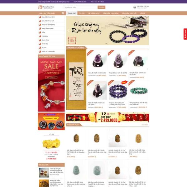 Theme WordPress shop phong thủy 2