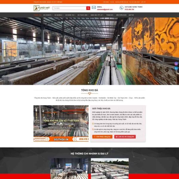 Theme WordPress xưởng đá