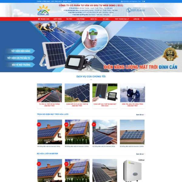Theme WordPress năng lượng mặt trời 2