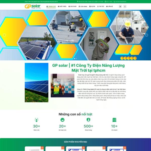 Theme WordPress năng lượng mặt trời solar3