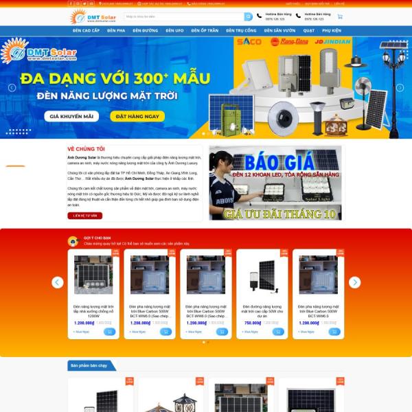 Theme WordPress bán đèn solar năng lượng mặt trời