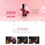Theme WordPress lading pape giới thiệu son môi