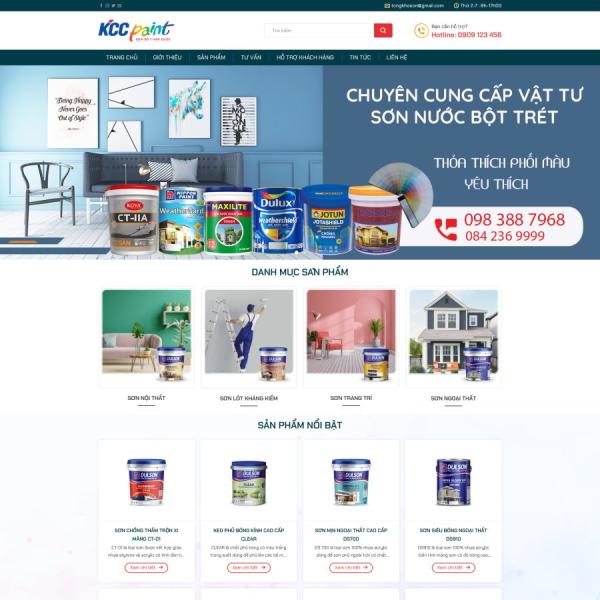 Theme WordPress bán sơn nước 3