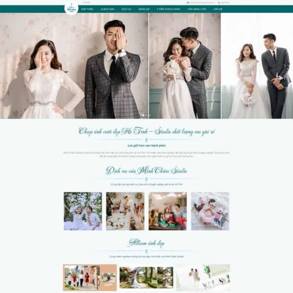 Theme WordPress studio áo cưới 2