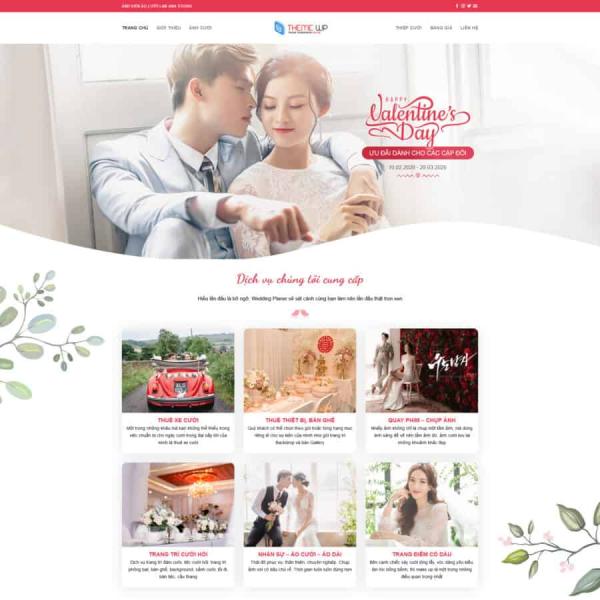 Theme WordPress studio áo cưới 3