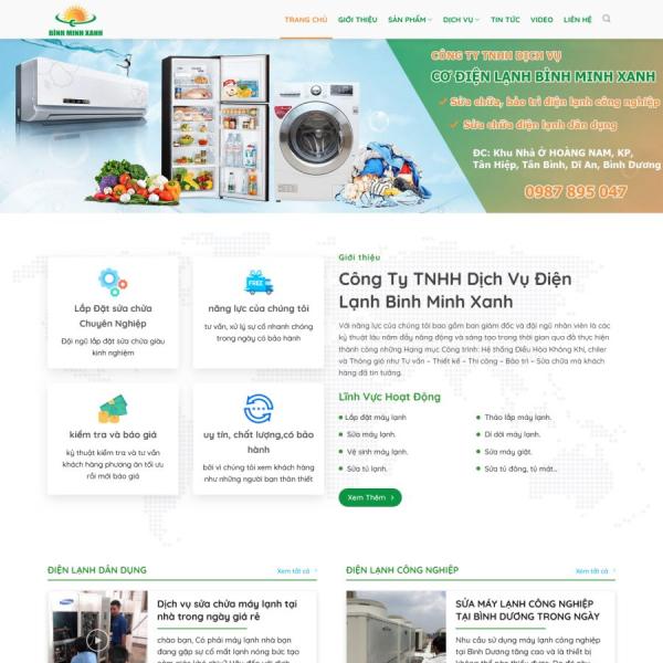 Theme WordPress dịch vụ sửa điện lạnh