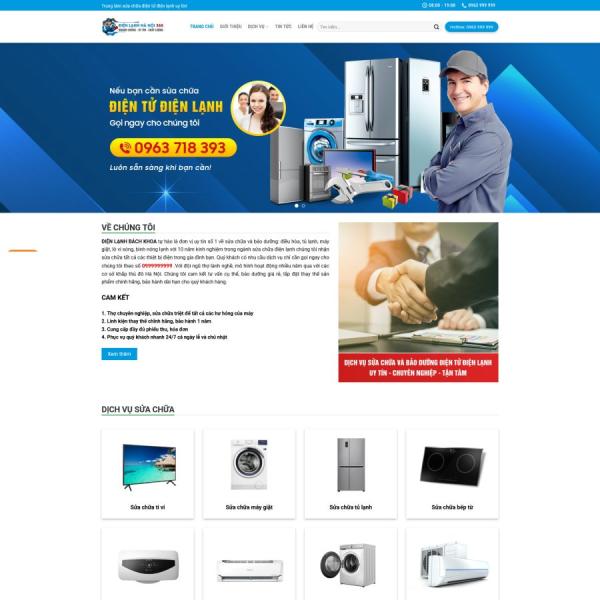 Theme WordPress sửa điện lạnh