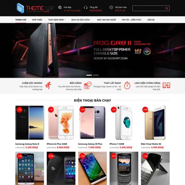 Theme WordPress sửa điện thoại