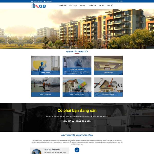 Theme WordPress dịch vụ sửa nhà