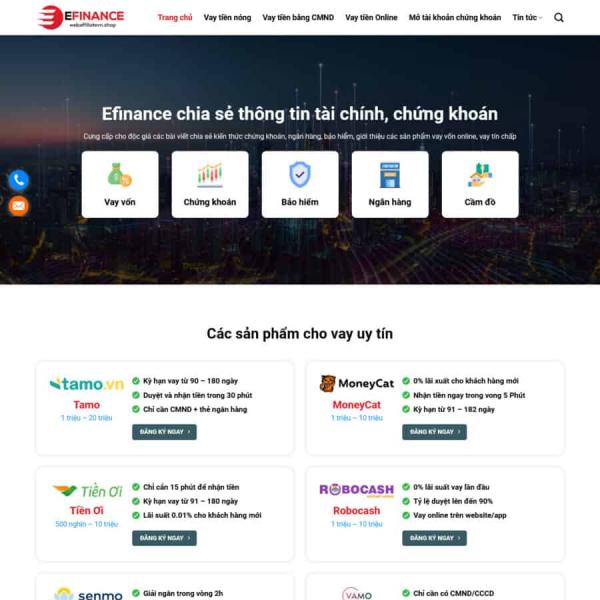 Theme WordPress tài chính 2