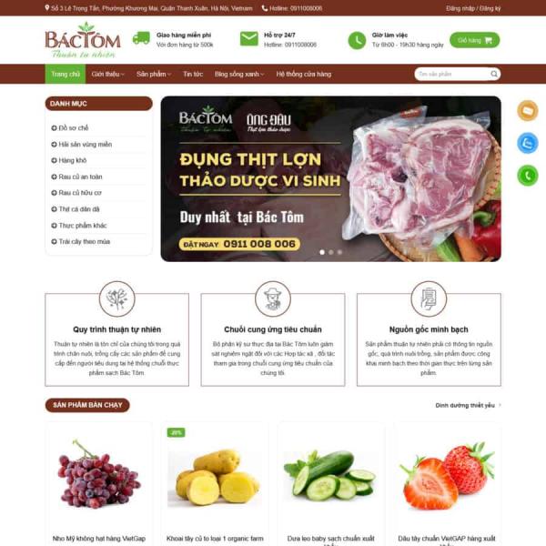Theme WordPress tạp hóa