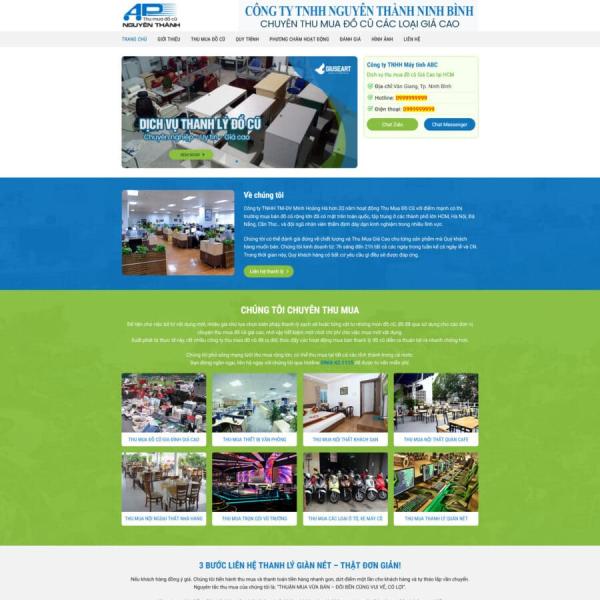 Theme WordPress công ty thanh lý đồ cũ