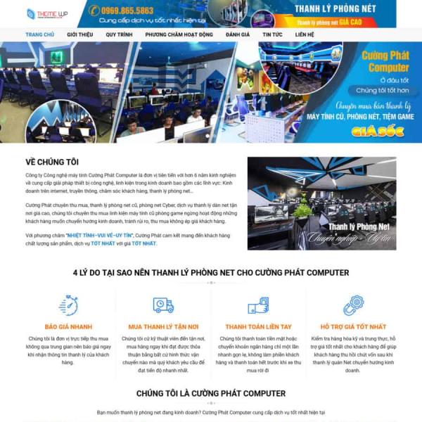 Theme WordPress công ty thanh lý đồ cũ 3