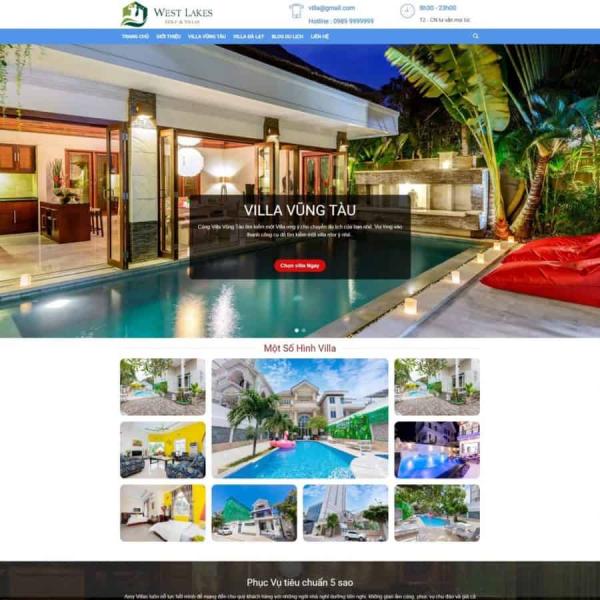 Theme WordPress cho thuê villa khách sạn
