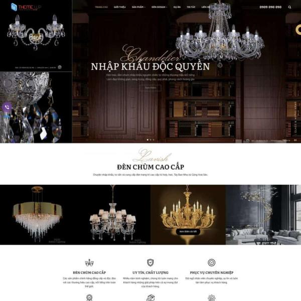Theme WordPress bán đèn chùm