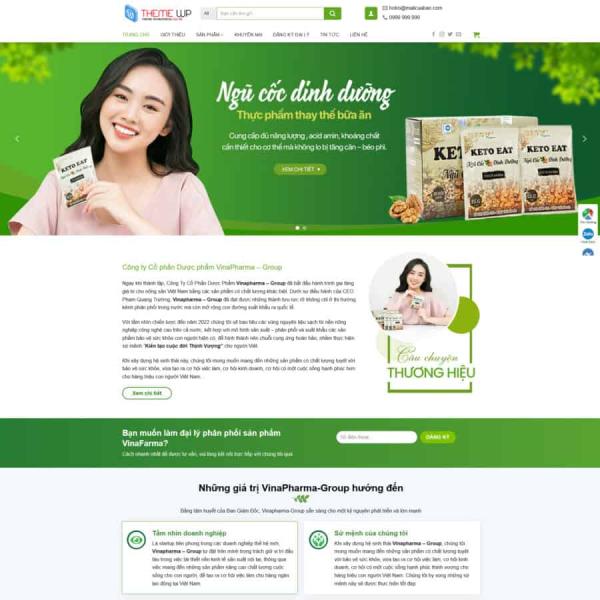 Theme WordPress bán ngũ cốc