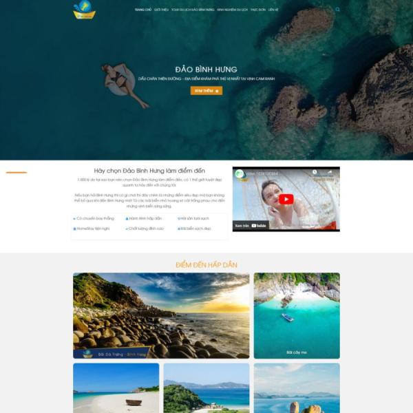 Theme WordPress bán tour bình hưng
