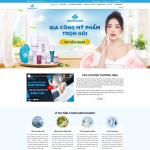 Theme WordPress gia công mỹ phẩm