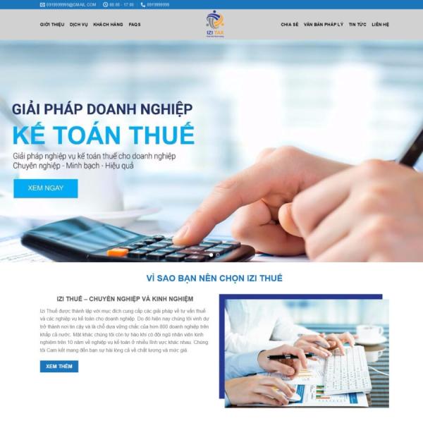 Theme WordPress công ty kế toán thuế