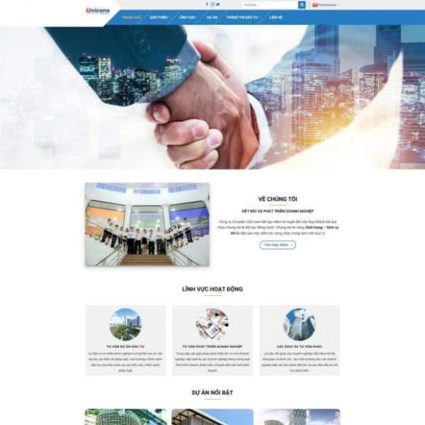 Theme WordPress giới thiệu công ty xây dựng 4