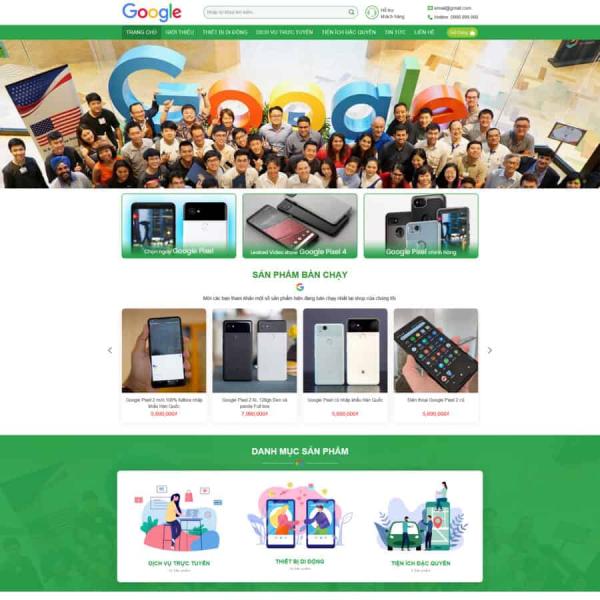 Theme WordPress Google shop