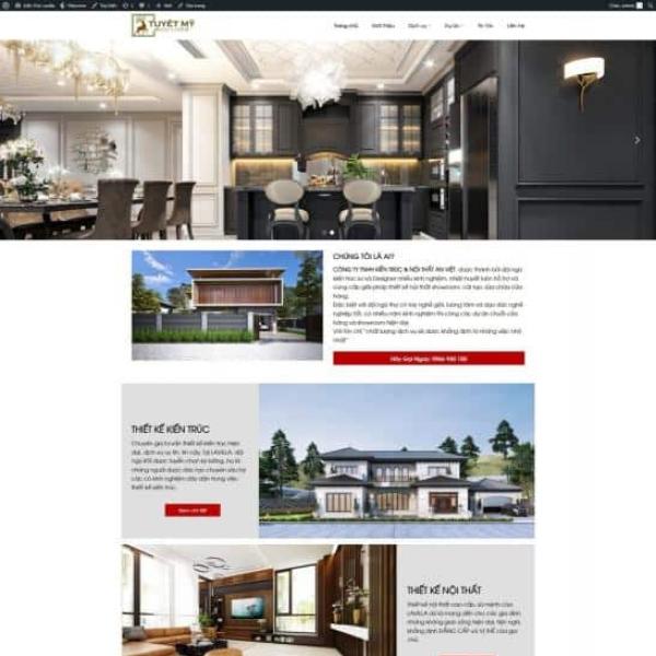 Theme WordPress nội thất thiết kế xây dựng 01