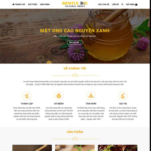 Theme WordPress mật ong 3