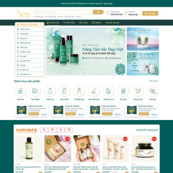Theme WordPress mỹ phẩm 17