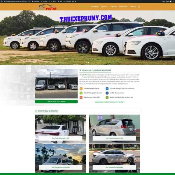 Theme WordPress cho thuê xe phú mỹ nhẹ chuẩn SEO