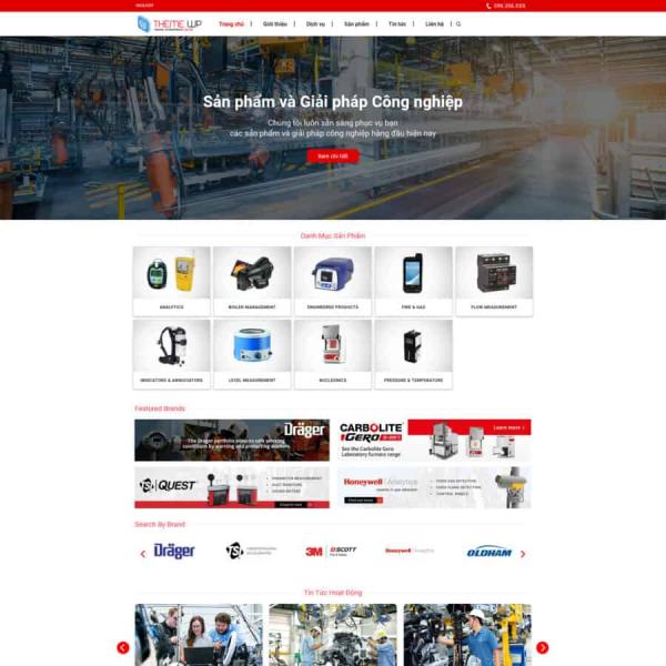 Theme WordPress công ty thiết bị công nghiệp