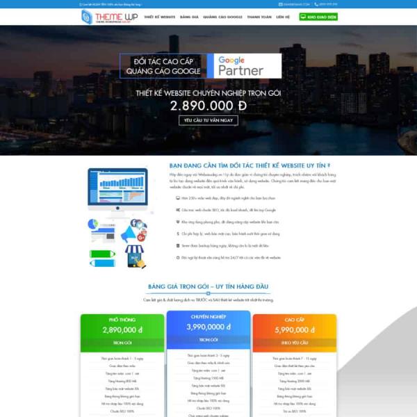 Theme WordPress công ty thiết kế web