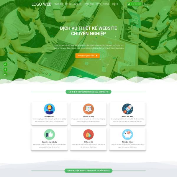 Theme WordPress dịch vụ thiết kế web