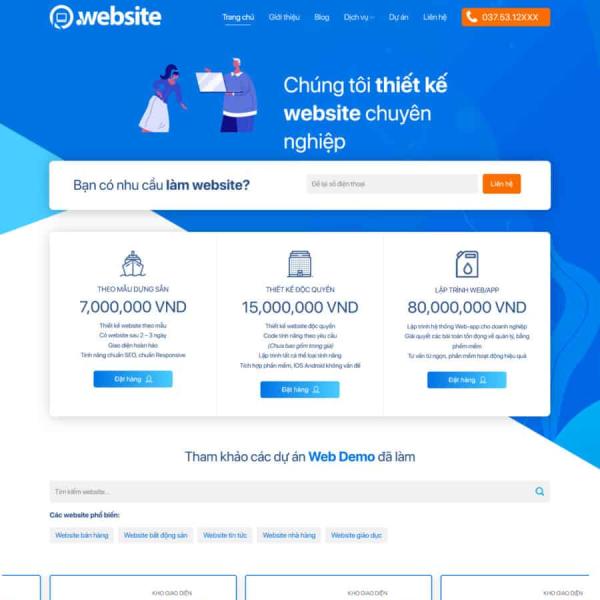 Theme WordPress công ty thiết kế website 6