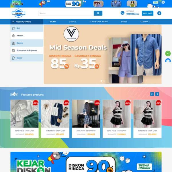 Theme WordPress thời trang quần áo 10