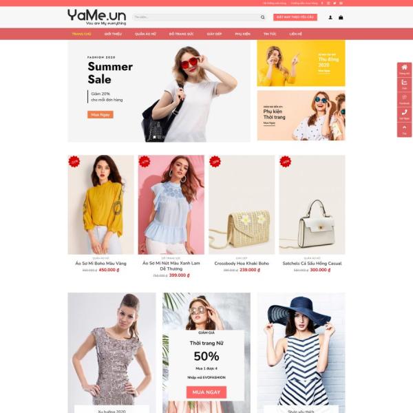 Theme WordPress shop quần áo thời trang 21