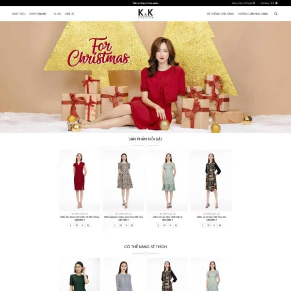 Theme WordPress bán hàng thời trang 2