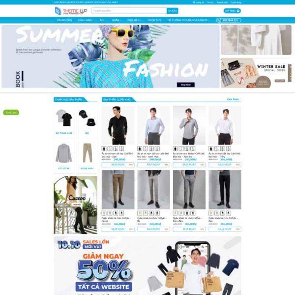 Theme WordPress thời trang nam đẹp