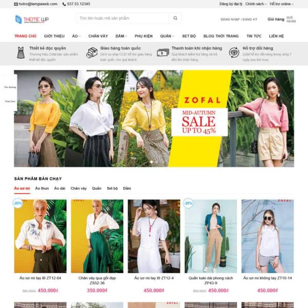 Theme WordPress thời trang 7