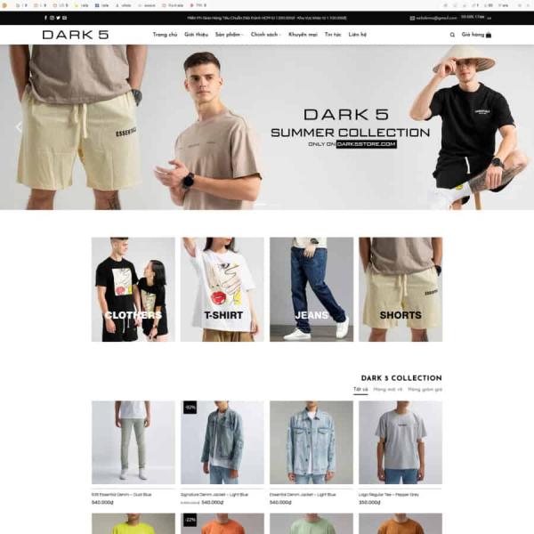 Theme WordPress bán quần áo thun