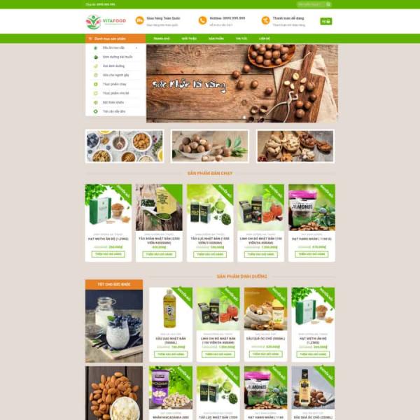 Theme WordPress thực phẩm 10