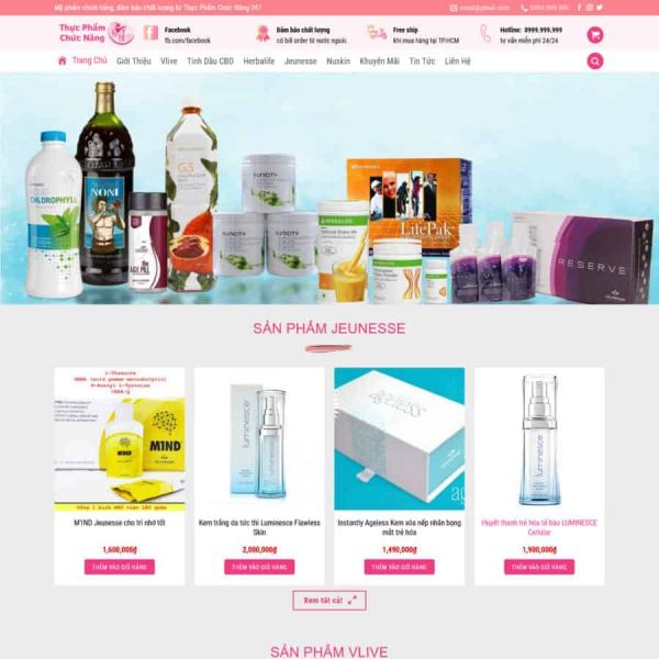Theme WordPress bán hàng thực phẩm chức năng 13