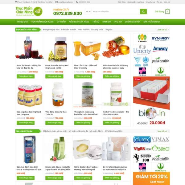 Theme WordPress bán hàng thực phẩm chức năng 14