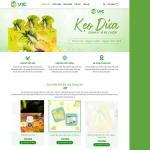 Theme WordPress bán hàng thực phẩm kẹo dứa