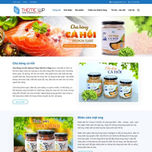 Theme WordPress bán hàng thực phẩm 19