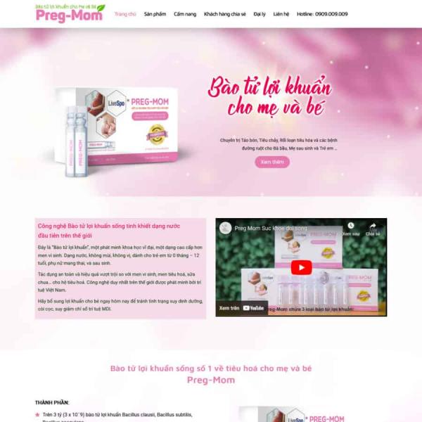 Theme WordPress bán hàng thực phẩm chức năng 2
