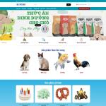 Theme WordPress thực phẩm thú cưng