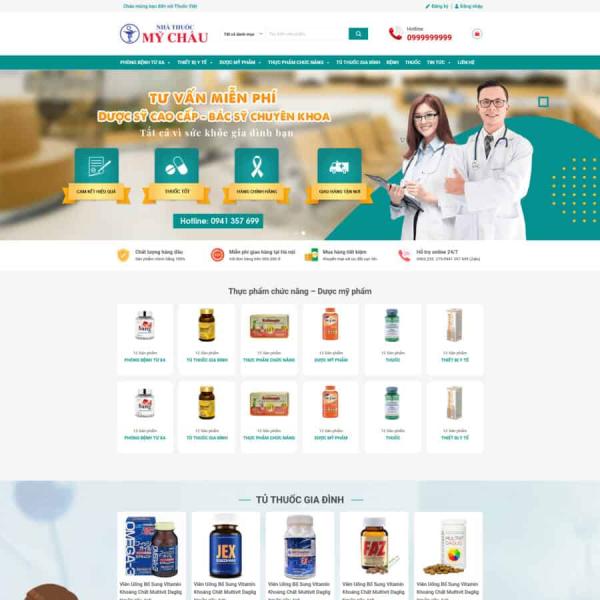 Theme WordPress nhà thuốc 02